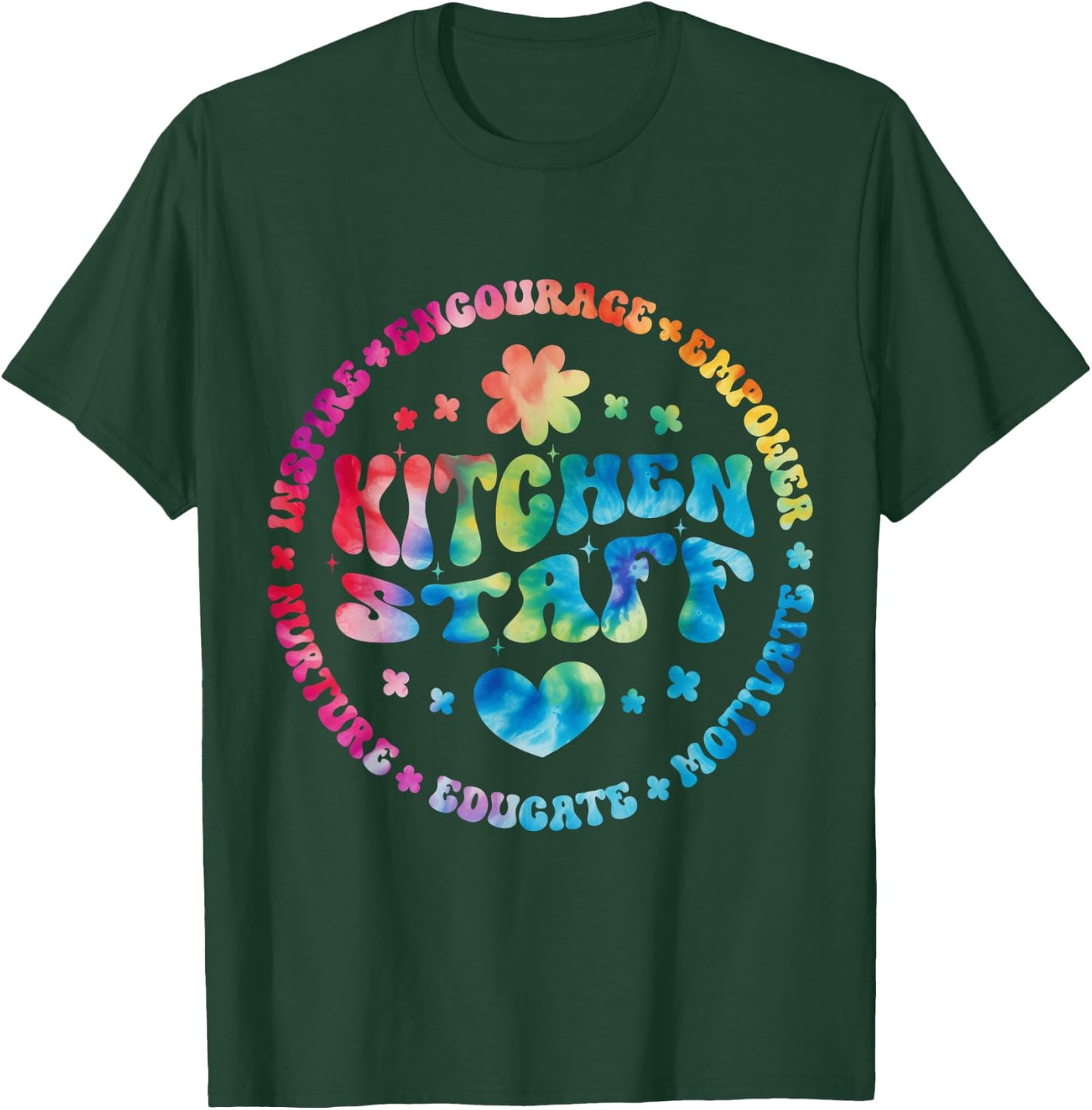 Kitchen Staff Food Service Cafeteria Team School Squad T-Shirt - T-Shirt | Forest