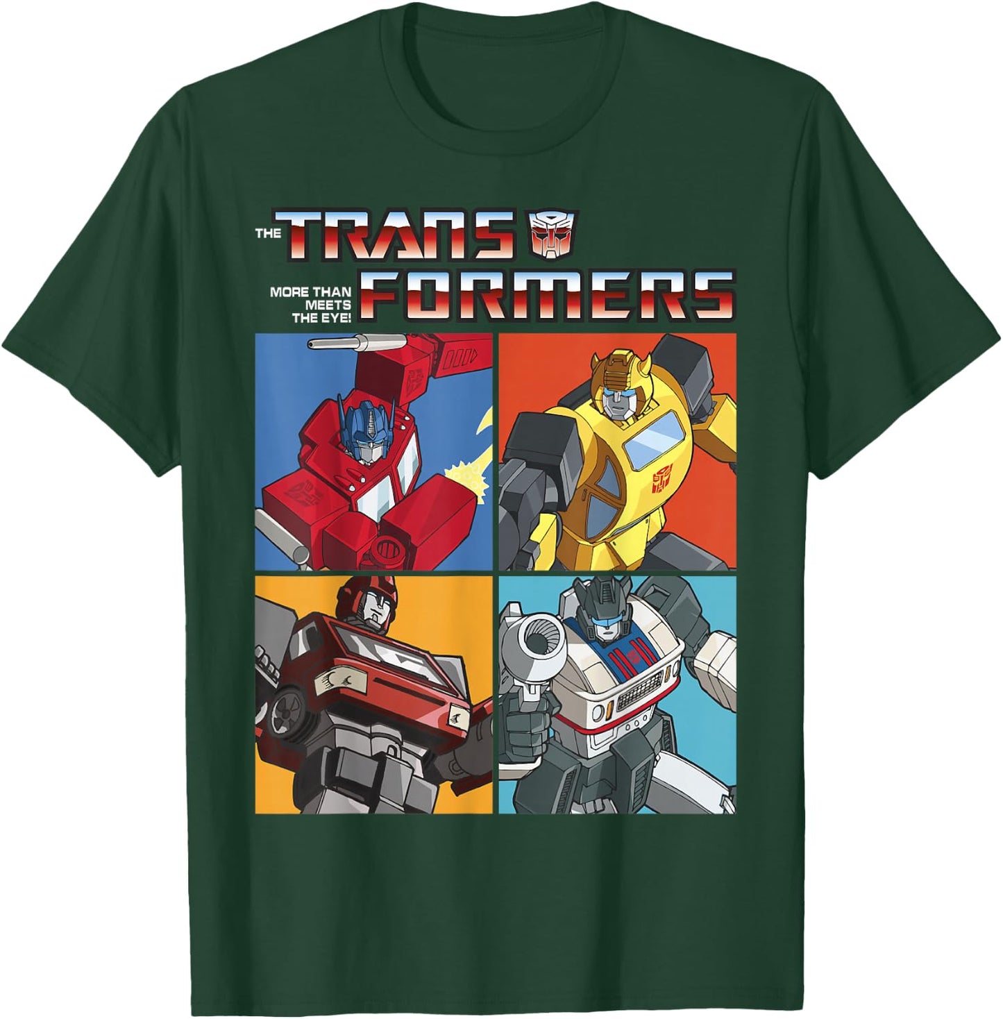 Transformers Retro Autobots Box Up Logo T-Shirt - T-Shirt | Forest