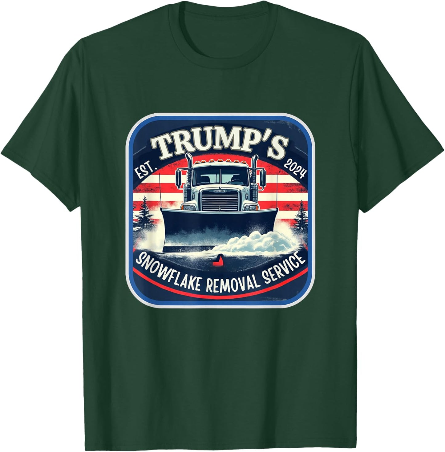 Milwaukee Trump's Snowflake Removal Service Funny Trump 2024 T-Shirt - T-Shirt | Forest