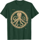 Octopus Artwork Marine Mammal Ocean Sea Animal Lover T-Shirt - T-Shirt | Forest