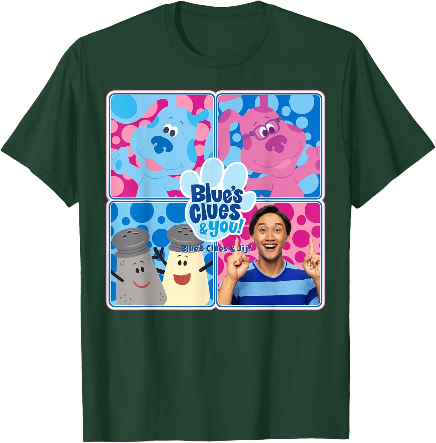 Blue's Clues & You Character Box Up T-Shirt - T-Shirt | Forest