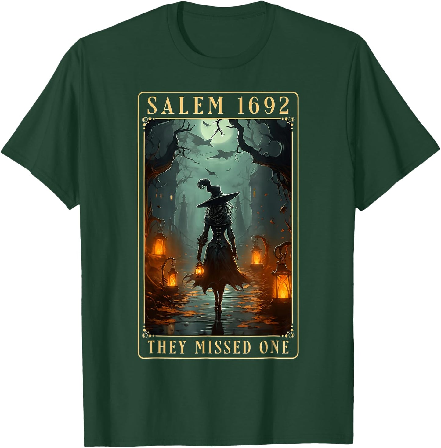 Salem 1692 They Missed One Halloween Witch T-Shirt - T-Shirt | Forest
