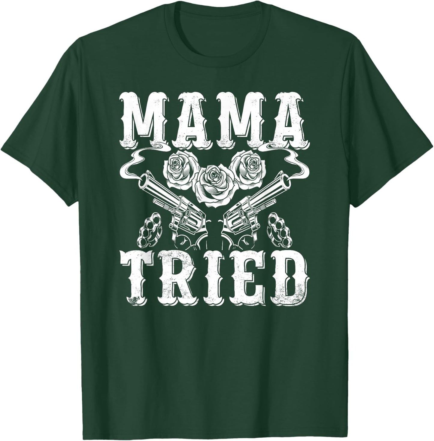 Outlaw Music Vintage Mama Tried Country T-Shirt - T-Shirt | Forest