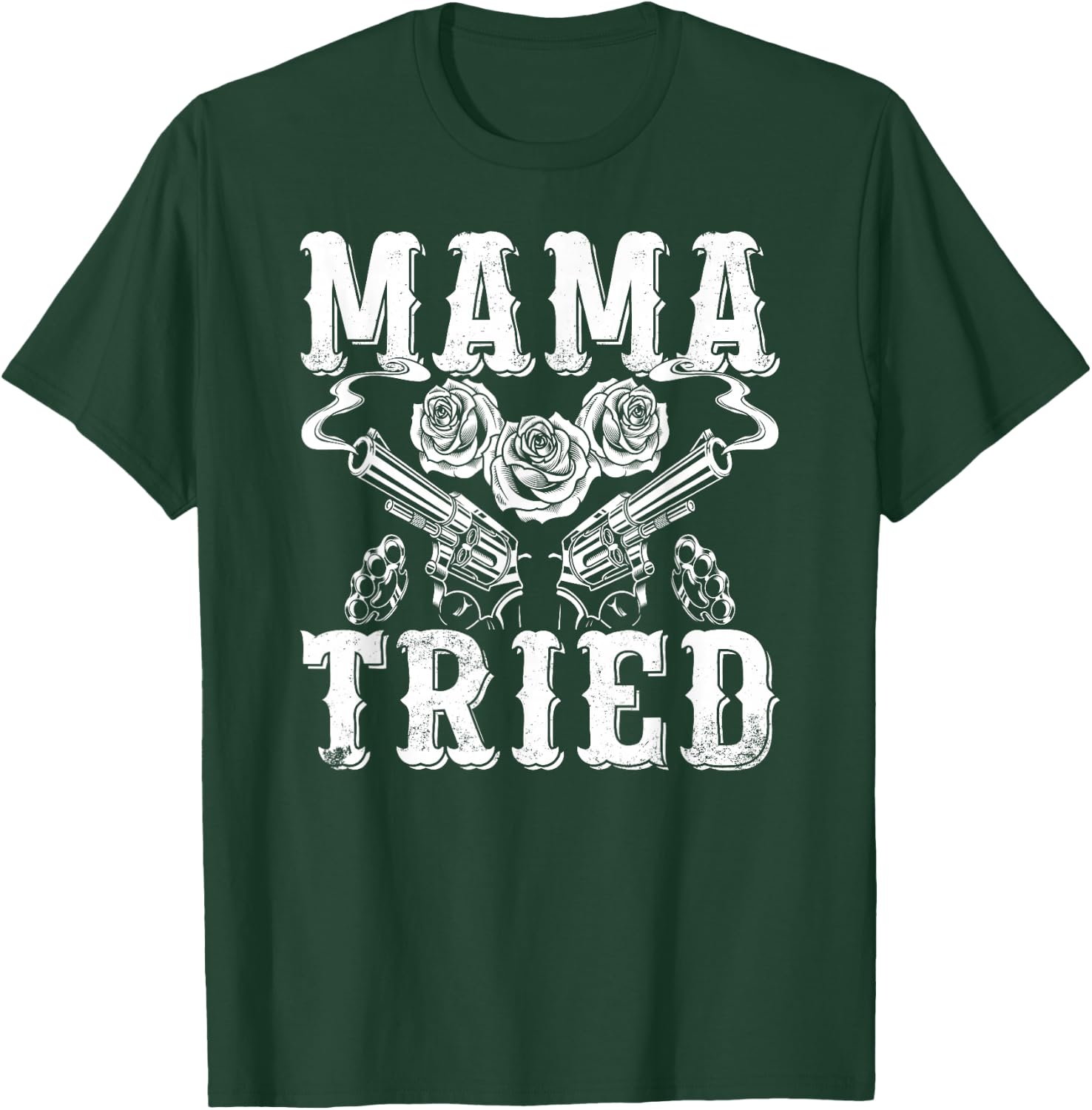 Outlaw Music Vintage Mama Tried Country T-Shirt - T-Shirt | Forest