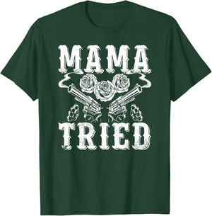 Outlaw Music Vintage Mama Tried Country T-Shirt - T-Shirt | Forest