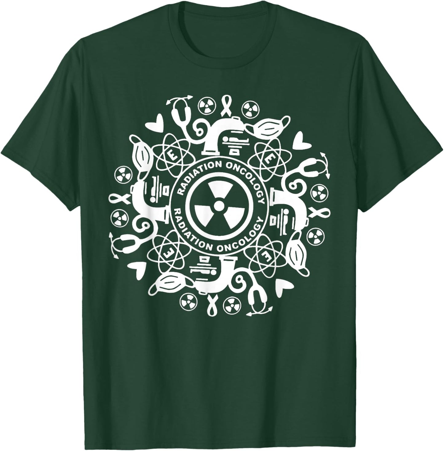 Retro Radiation Oncology Radiation Therapist Oncology Tech T-Shirt - T-Shirt | Forest