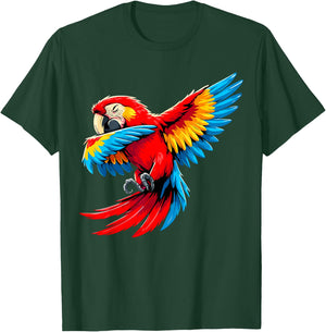 Parrot Dabbing Tropical Bird Parrot Lover T-Shirt - T-Shirt | Forest