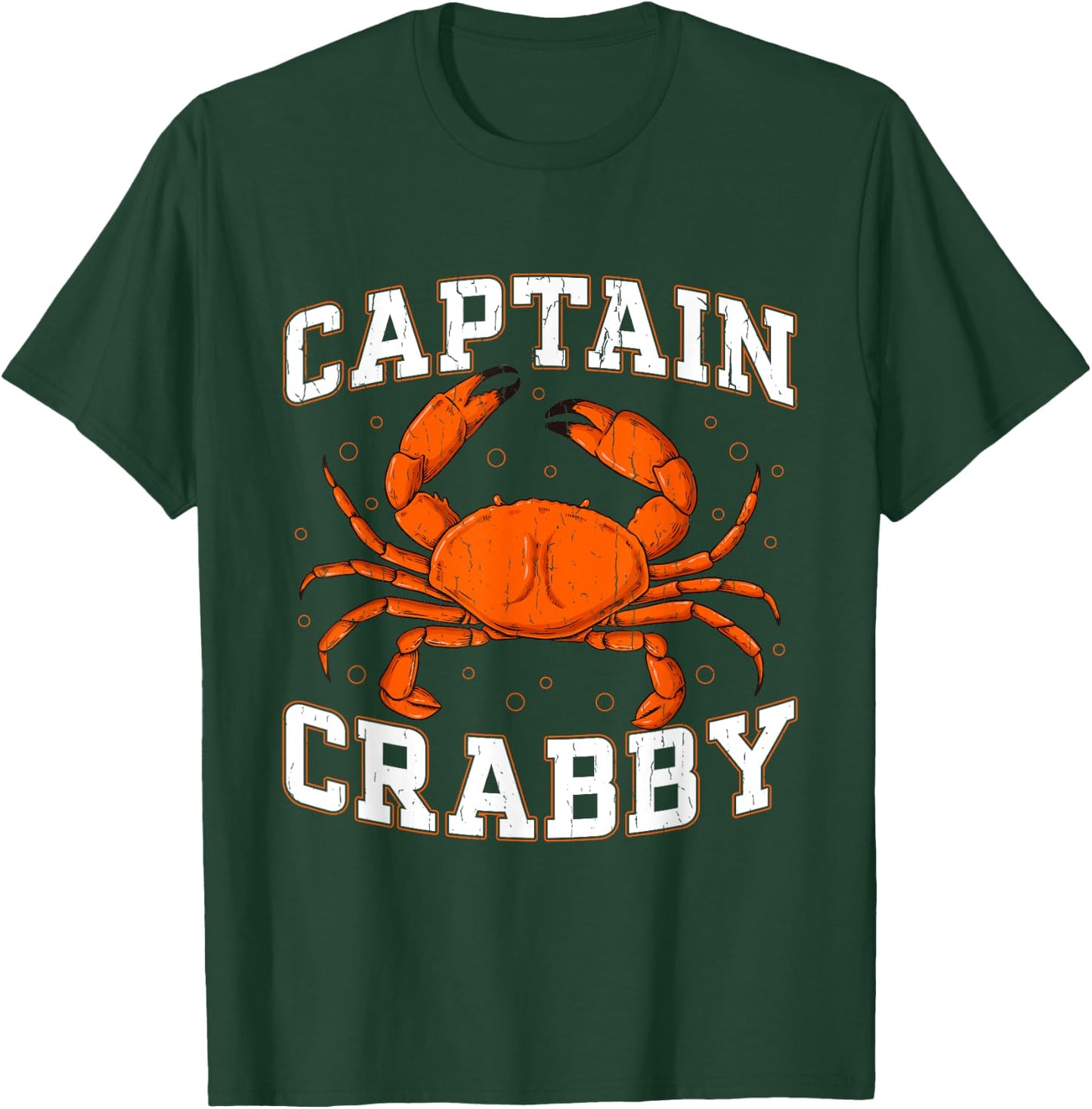 Captain Crabby - Crustacean Crabber T-Shirt - T-Shirt | Forest