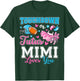 Touchdown or Tutus Mimi Loves You Cute Gender Reveal Baby T-Shirt - T-Shirt | Forest