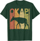 Okapi Vintage Forest Giraffe Okapi Retro Zoology T-Shirt - T-Shirt | Forest