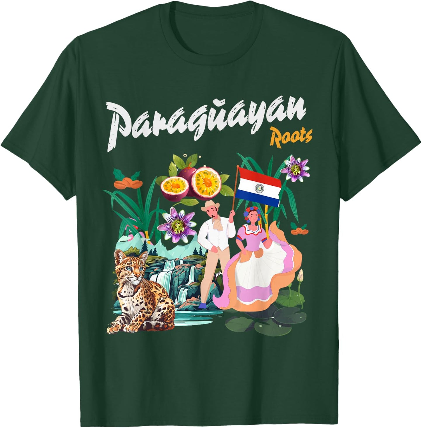 Paraguayan Flag Outfit Idea For Kids & Paraguayan Roots T-Shirt - T-Shirt | Forest