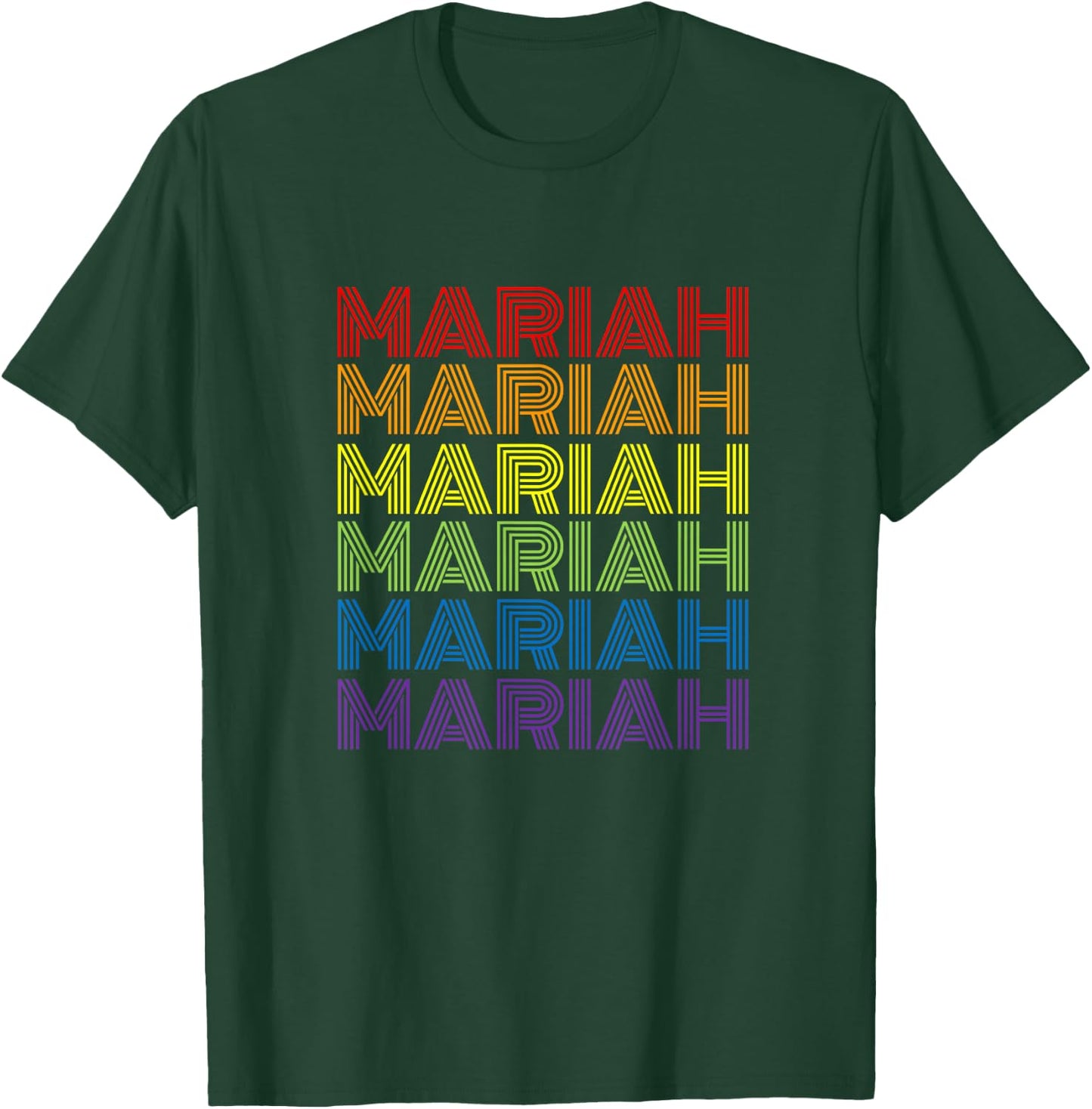 Retro Style Mariah Rainbow T-Shirt - T-Shirt | Forest