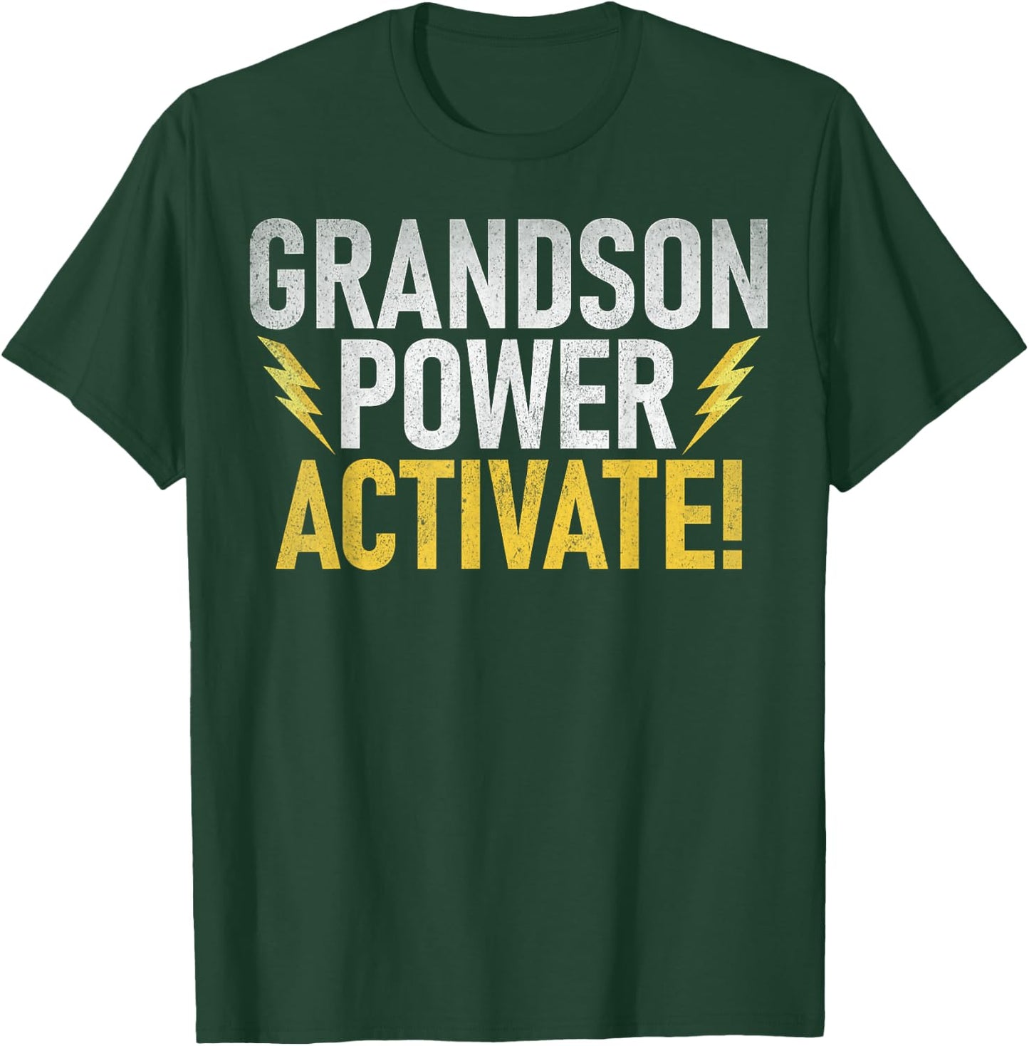 Grandson Power Activate Grandson T-Shirt - T-Shirt | Forest