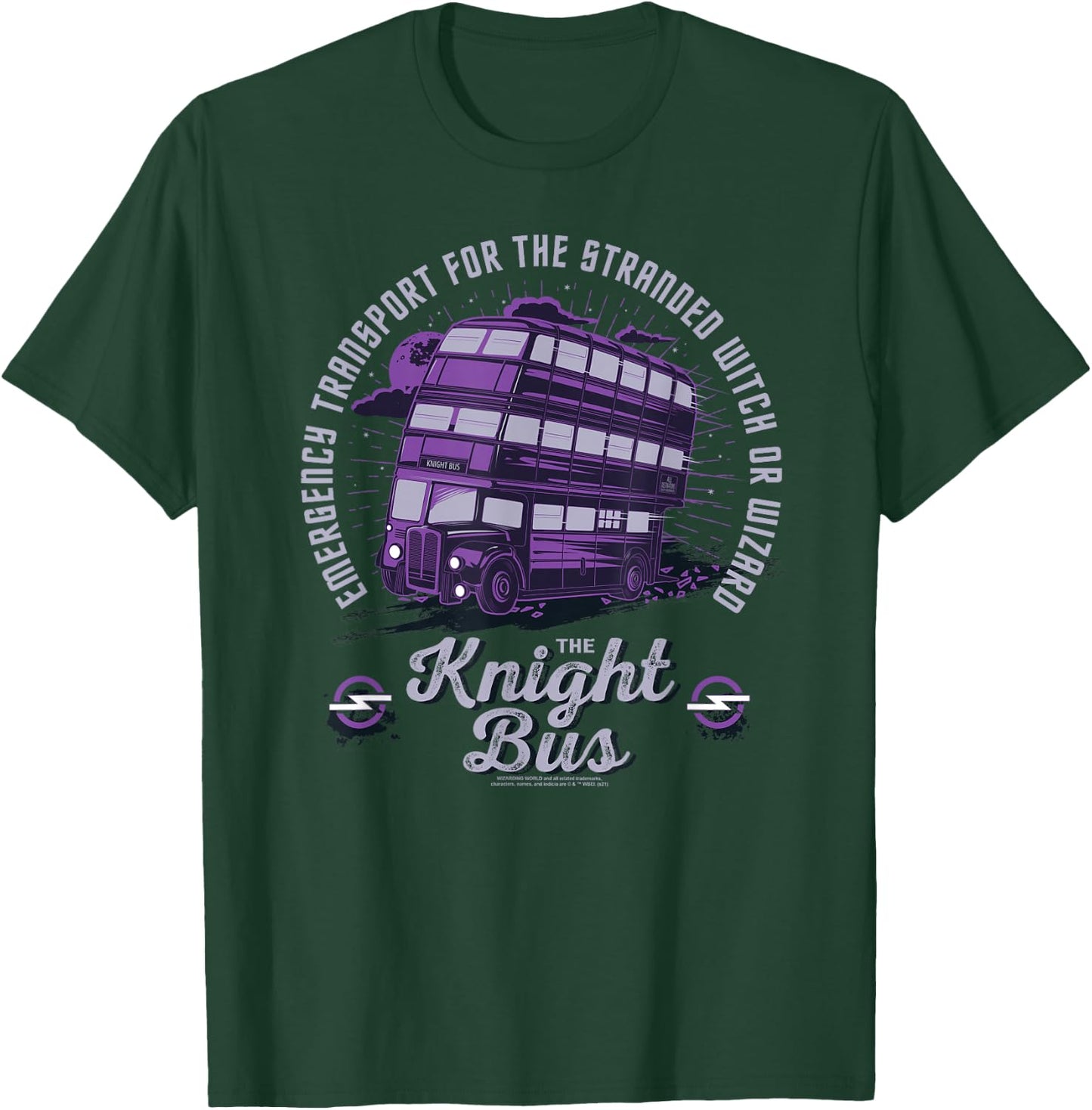 Harry Potter Magical Motors - The Knight Bus Small T-Shirt - T-Shirt | Forest