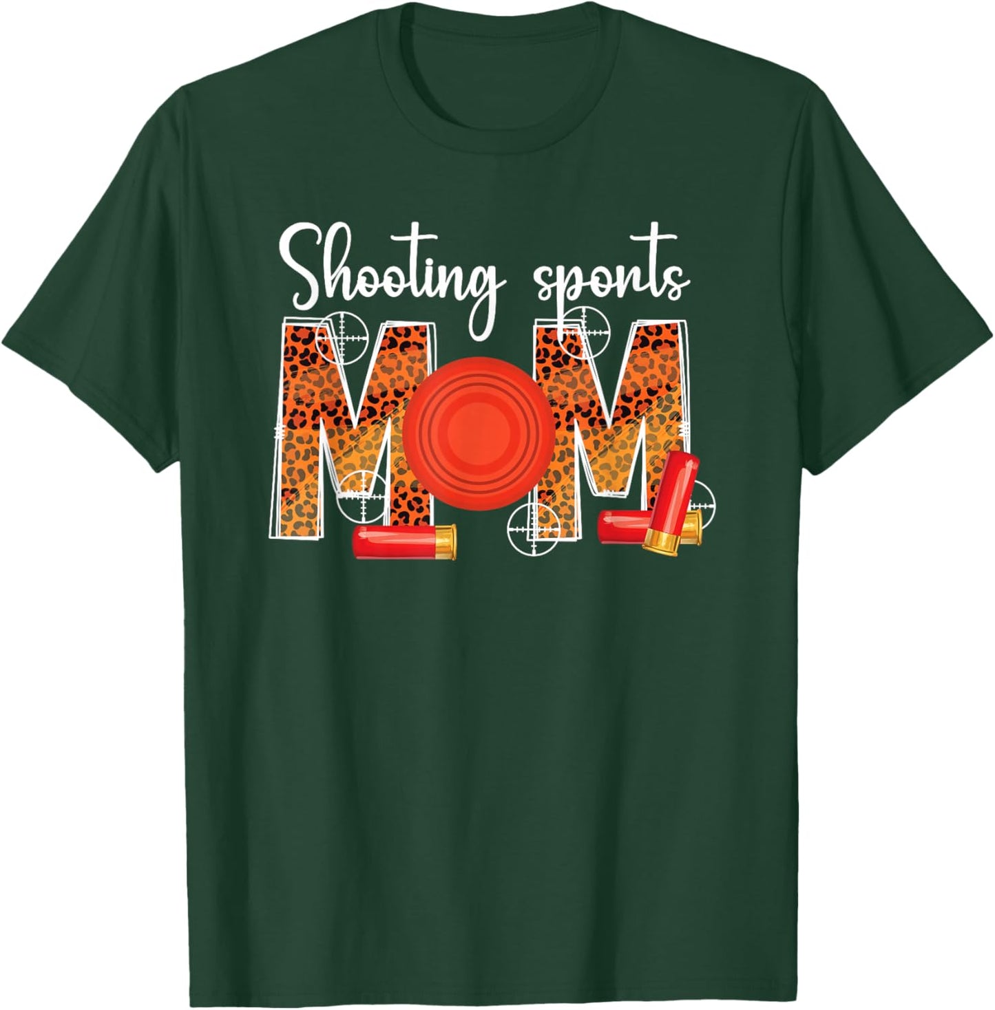 Shooting Sports Mom Leopard Shooting Sports Mama T-Shirt - T-Shirt | Forest
