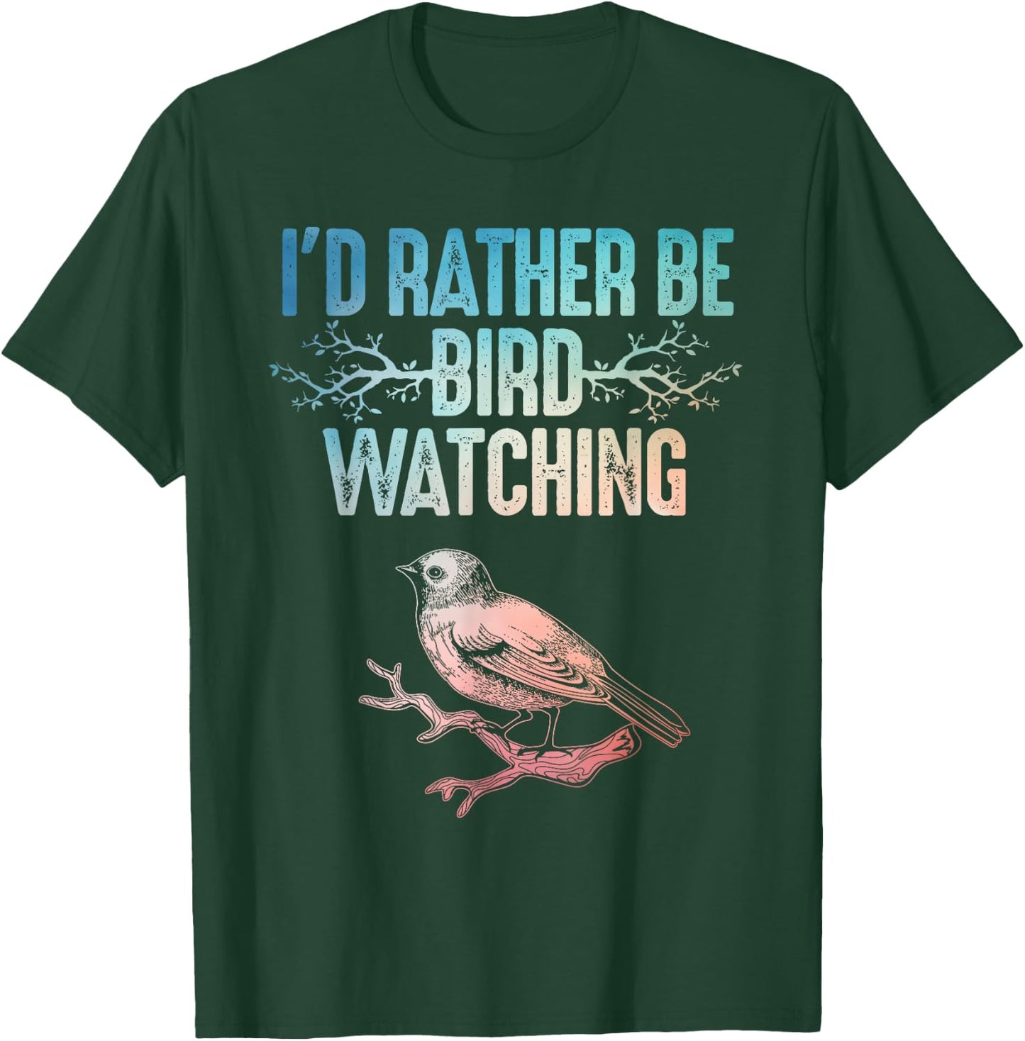 Best Birdwatching Art Women Birding Nerd Bird Lovers T-Shirt - T-Shirt | Forest