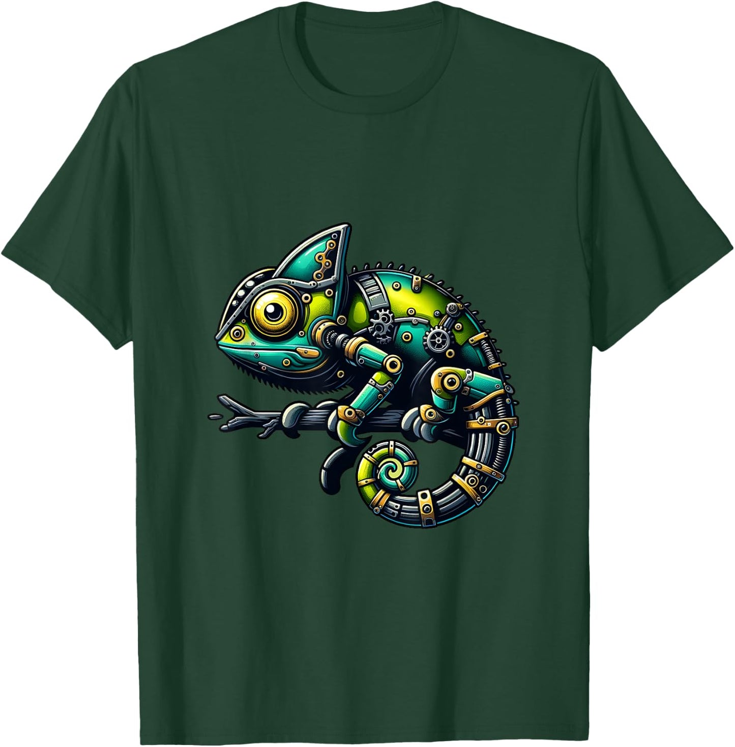 Cameleon Robots Robotics Engineering Technology Programmer T-Shirt - T-Shirt | Forest
