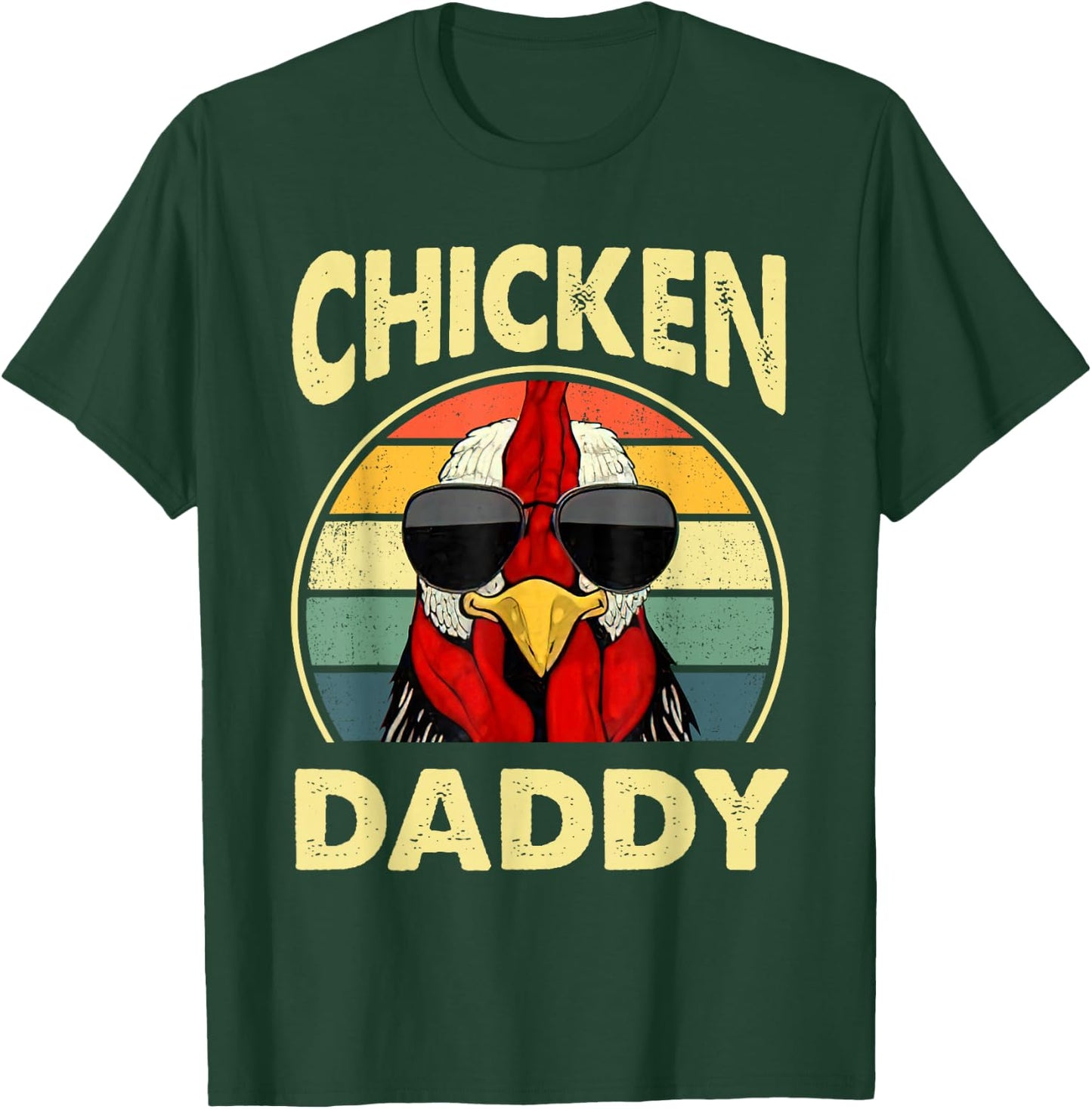Chicken Daddy Farmer Dad Chicken Lover Fathers Day T-Shirt - T-Shirt | Forest