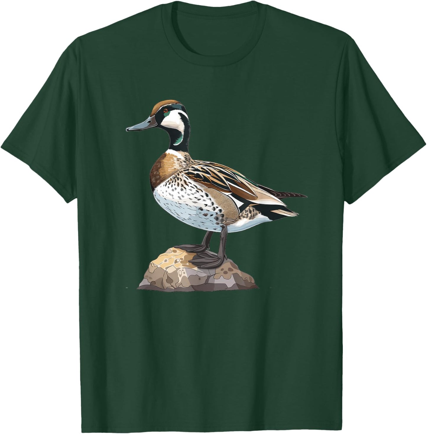 Northern Pintail On A Perch T-Shirt - T-Shirt | Forest