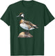 Northern Pintail On A Perch T-Shirt - T-Shirt | Forest