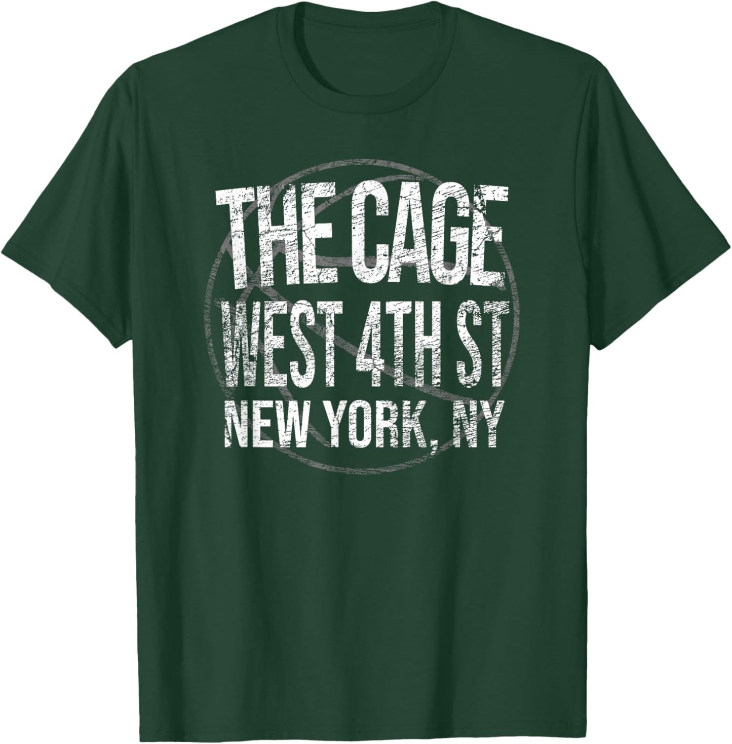 Basketball New York City THE CAGE Throwback Retro T Shirt T-Shirt - T-Shirt | Forest