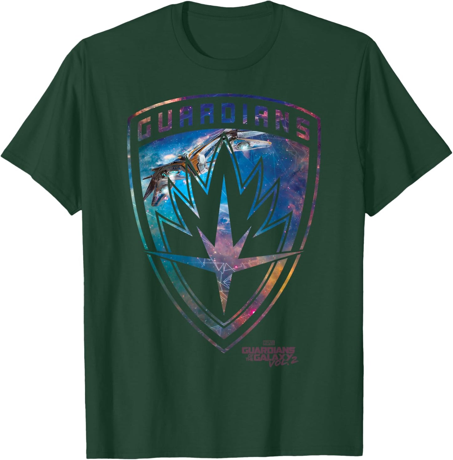 Marvel Guardians of The Galaxy Vol 2 Rainbow Ravager Badge T-Shirt - T-Shirt | Forest