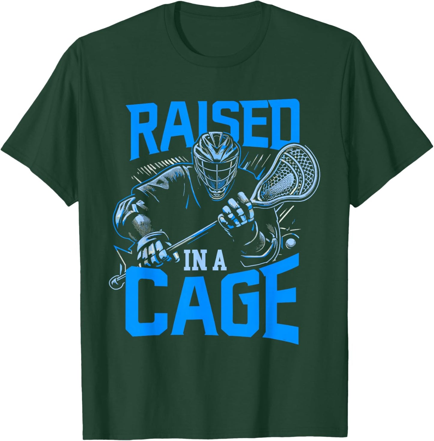 Lacrosse Player Lacrosse Goalie Lax Goalie T-Shirt - T-Shirt | Forest