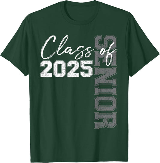 Class of 2025 Senior 25 High School Graduation Party T-Shirt - T-Shirt | Forest