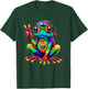 Hippie Tie-Dye Frog, 60s Party & 70s Costume, Peace Sign T-Shirt - T-Shirt | Forest