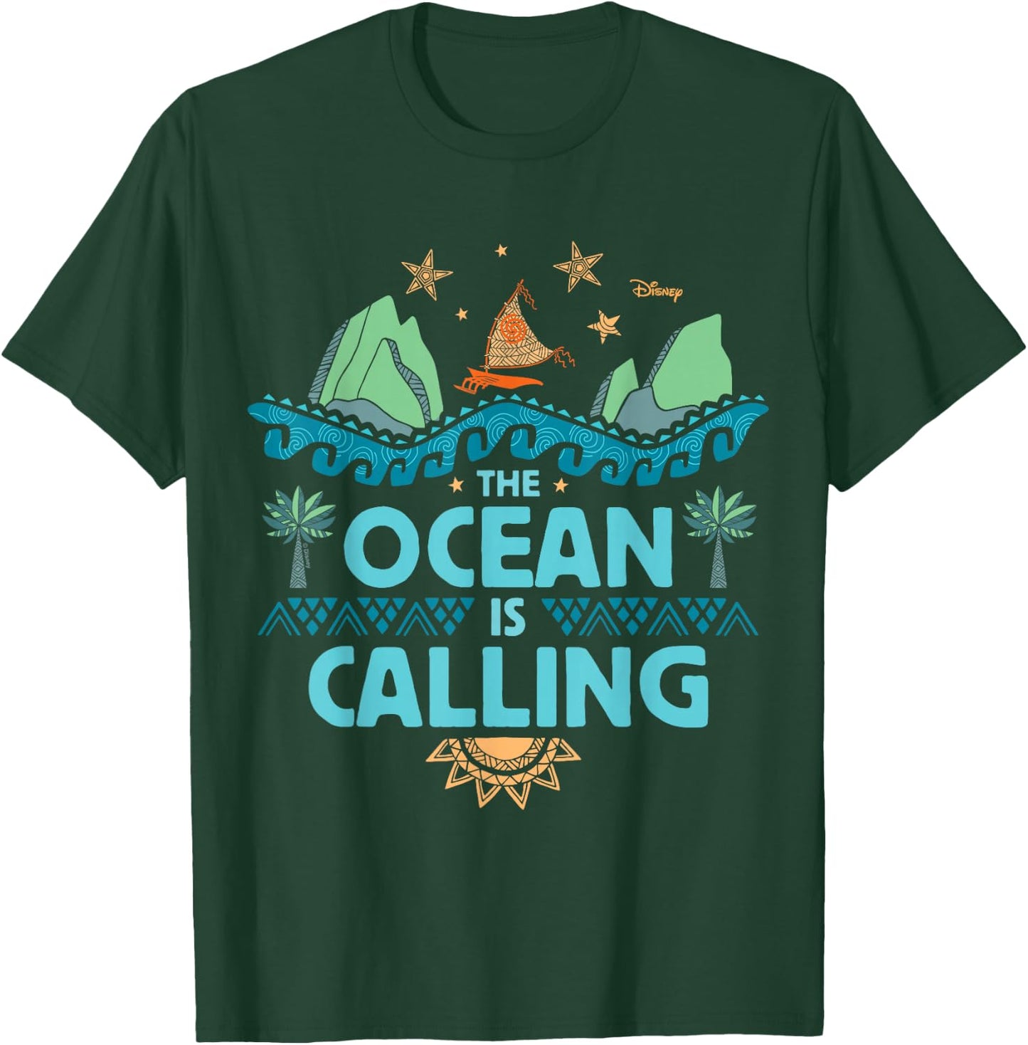 Disney Moana - The Ocean is Calling T-Shirt - T-Shirt | Forest