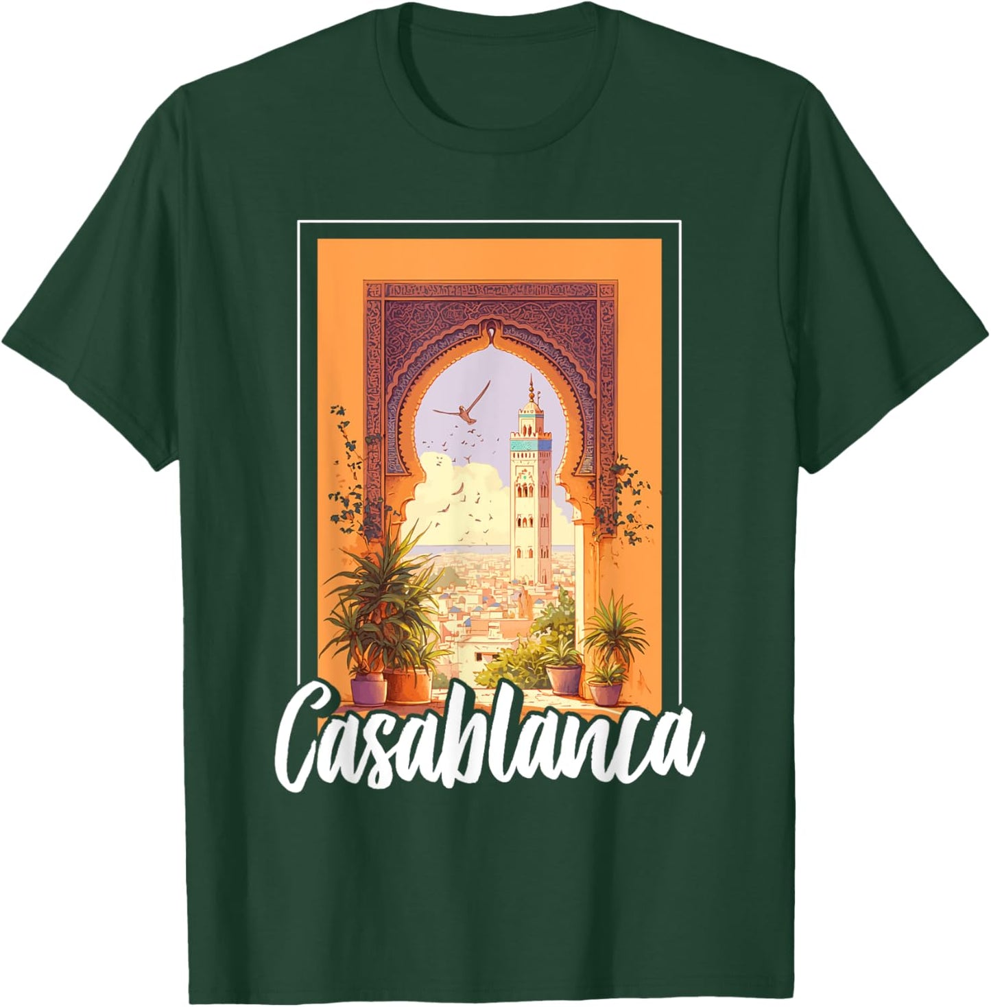 Casablanca Travel Vacation Souvenir T-Shirt - T-Shirt | Forest