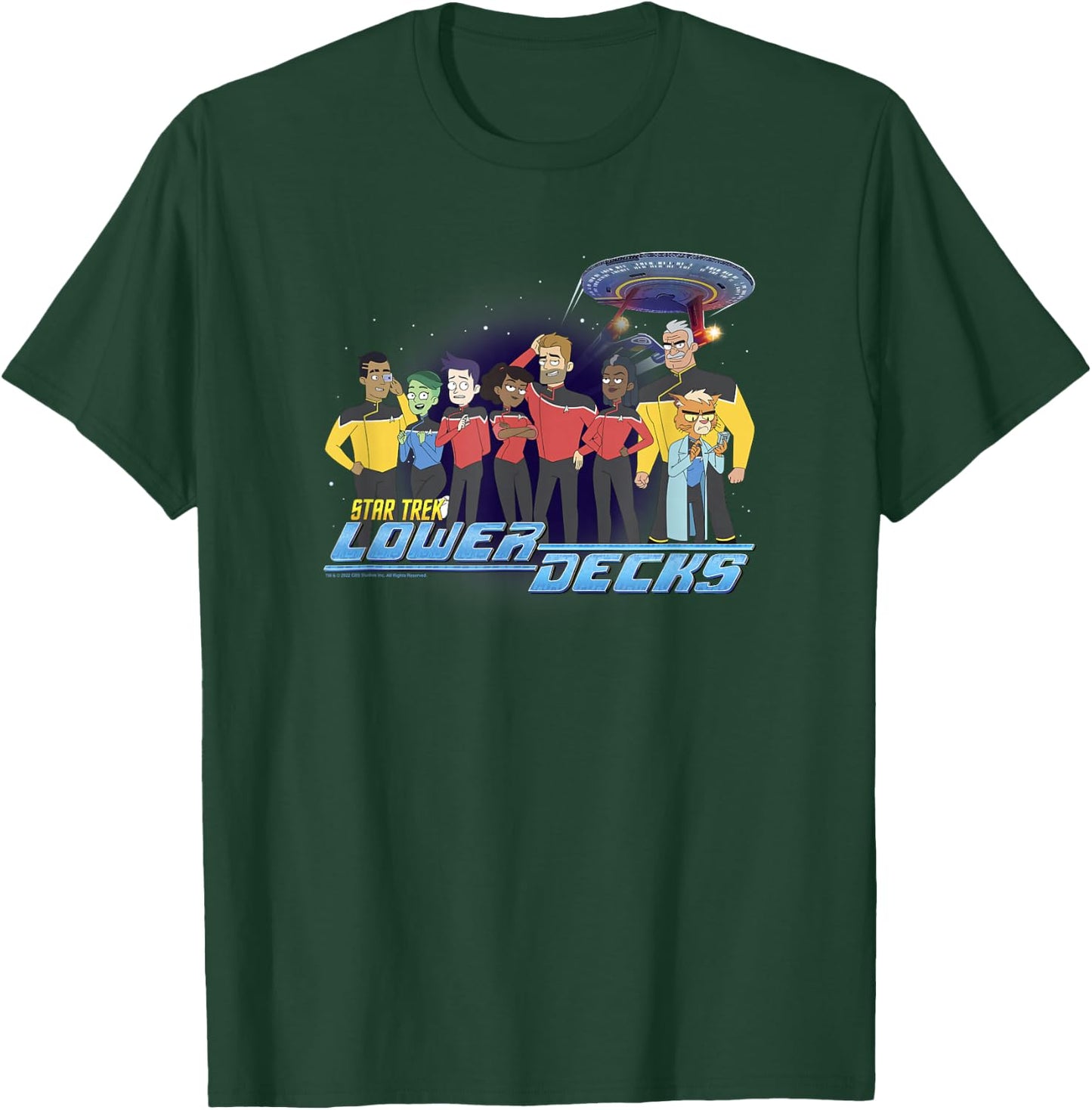 Star Trek: Lower Decks Crew Lineup Poster T-Shirt - T-Shirt | Forest