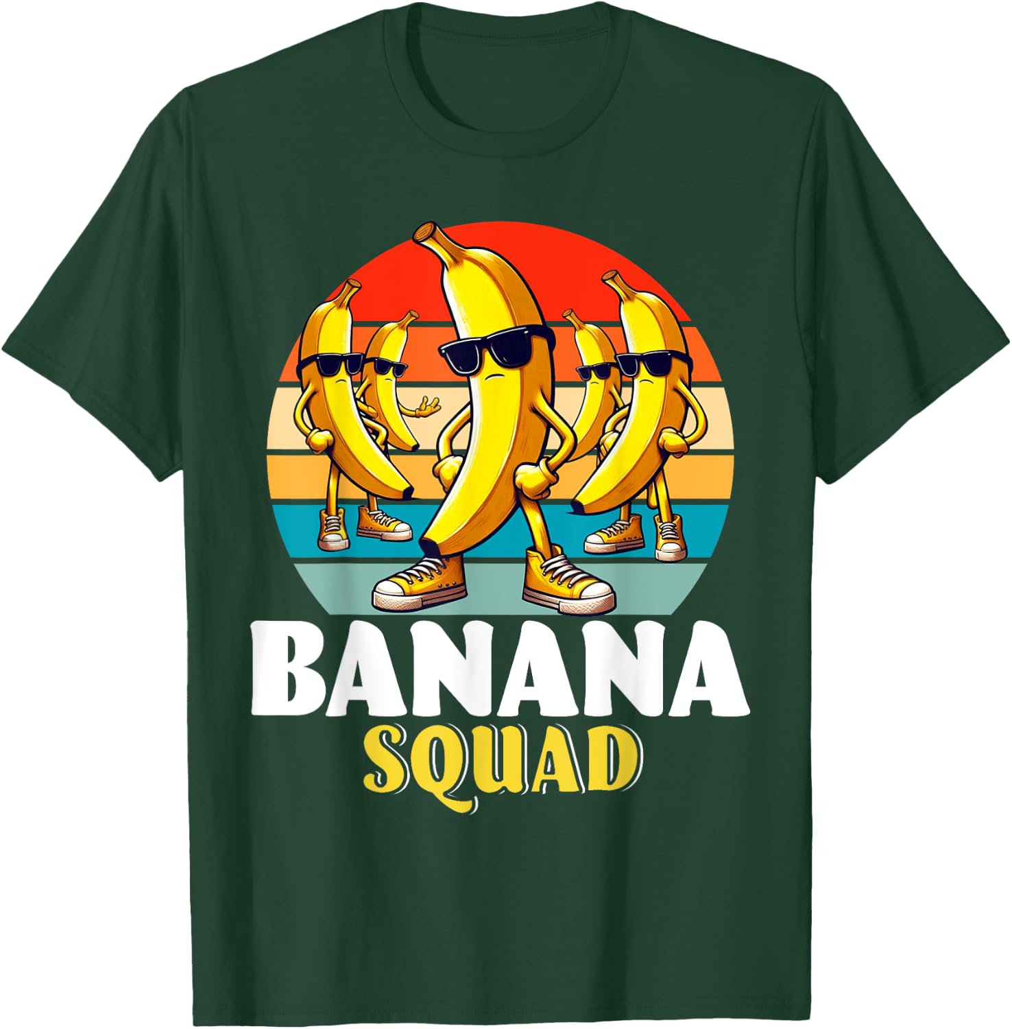 Bananas Shirt Men Women Cute Banana Gifts Funny Banana Squad T-Shirt - T-Shirt | Forest