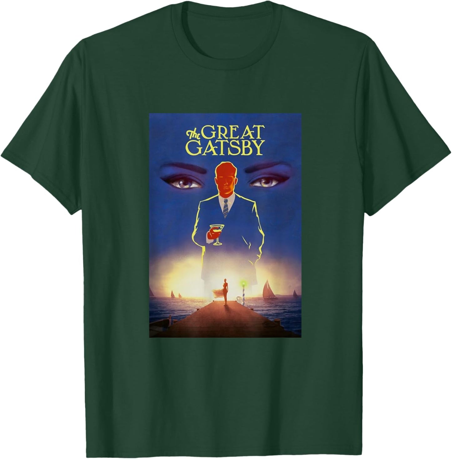 The Great Gatsby: Gatsby Cover Design T-Shirt - T-Shirt | Forest