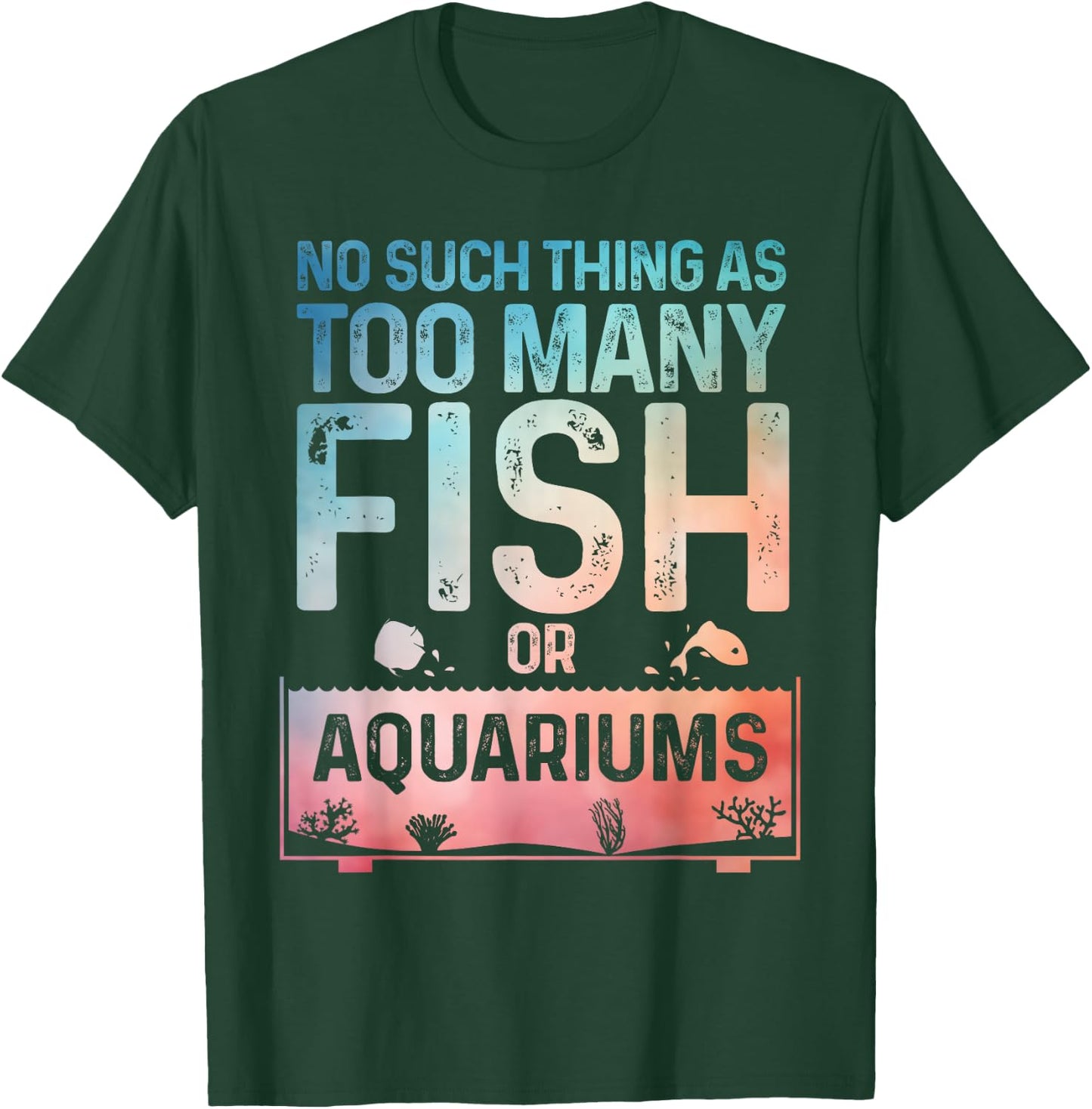 Aquarium Design Women Fish Lover Aquarium Fish Tank T-Shirt - T-Shirt | Forest