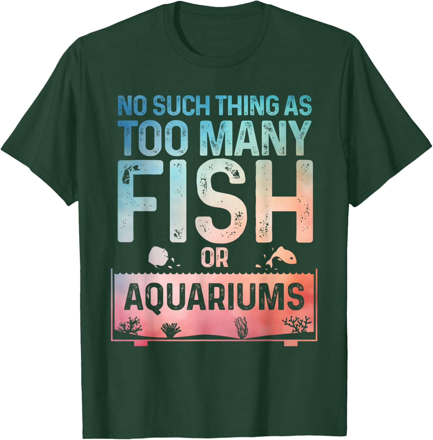 Aquarium Design Women Fish Lover Aquarium Fish Tank T-Shirt - T-Shirt | Forest