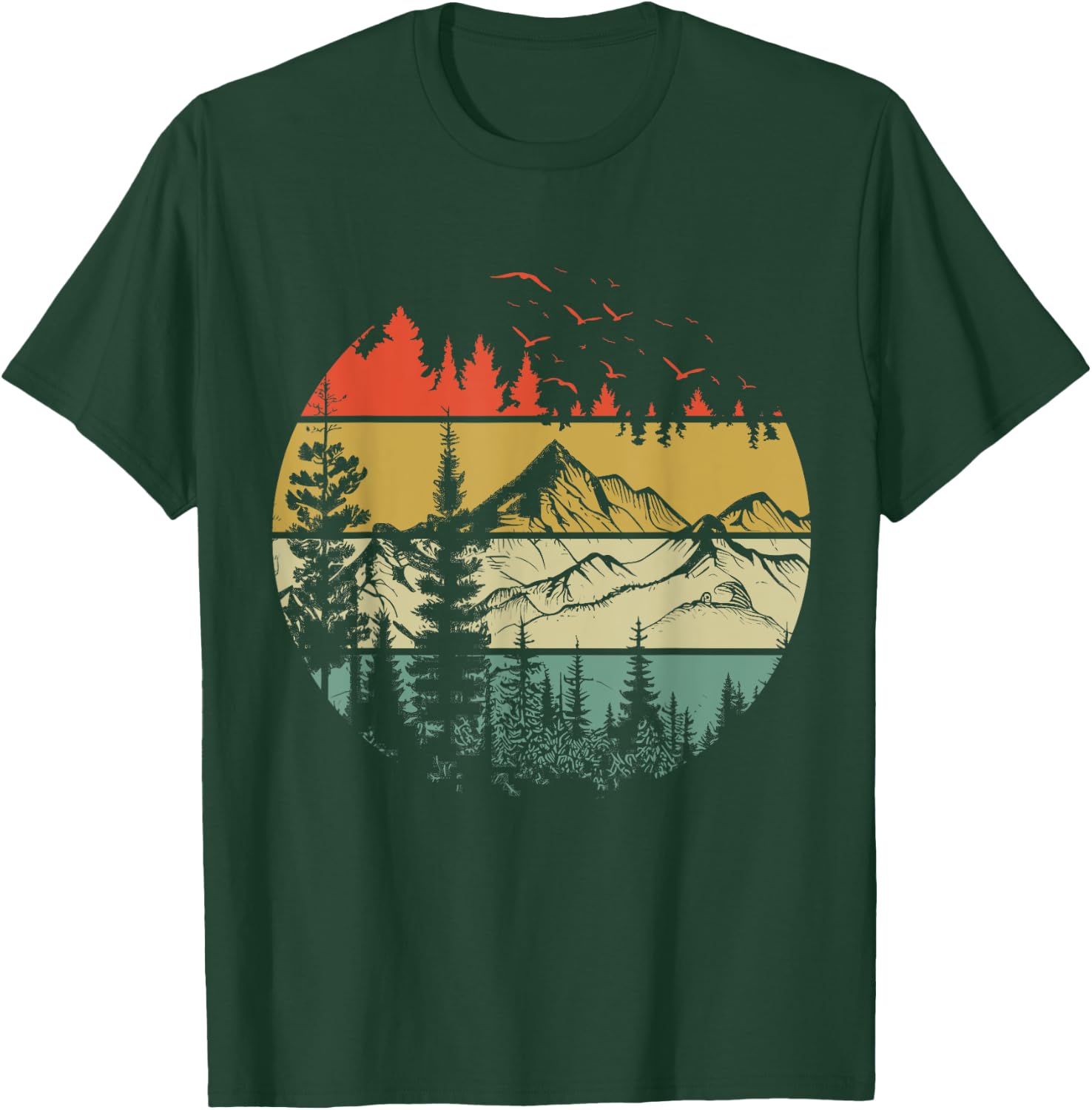 Trees Wildlife Nature Vintage Forest T-Shirt - T-Shirt | Forest