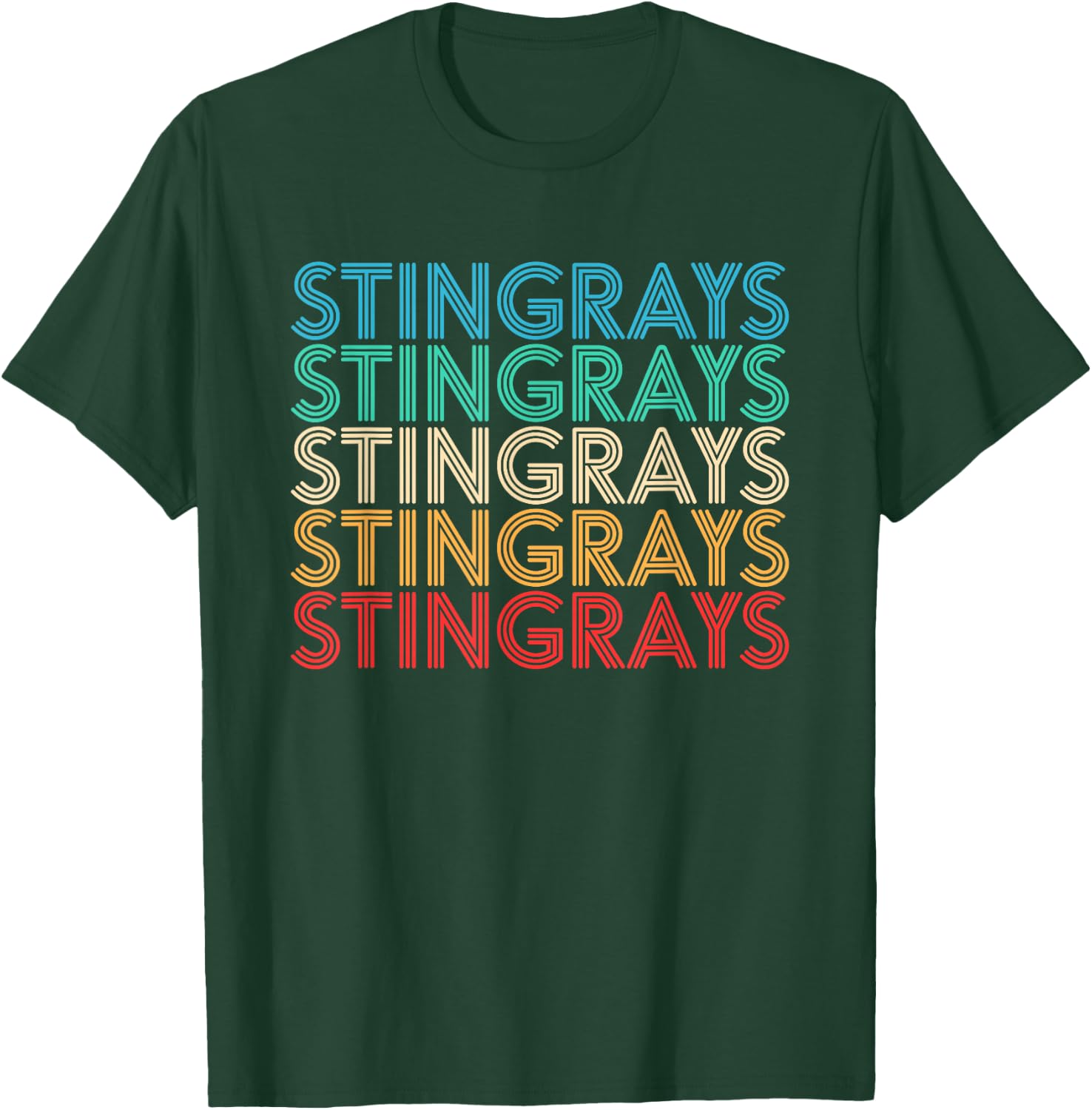 Retro Vintage Stingray T-Shirt - T-Shirt | Forest