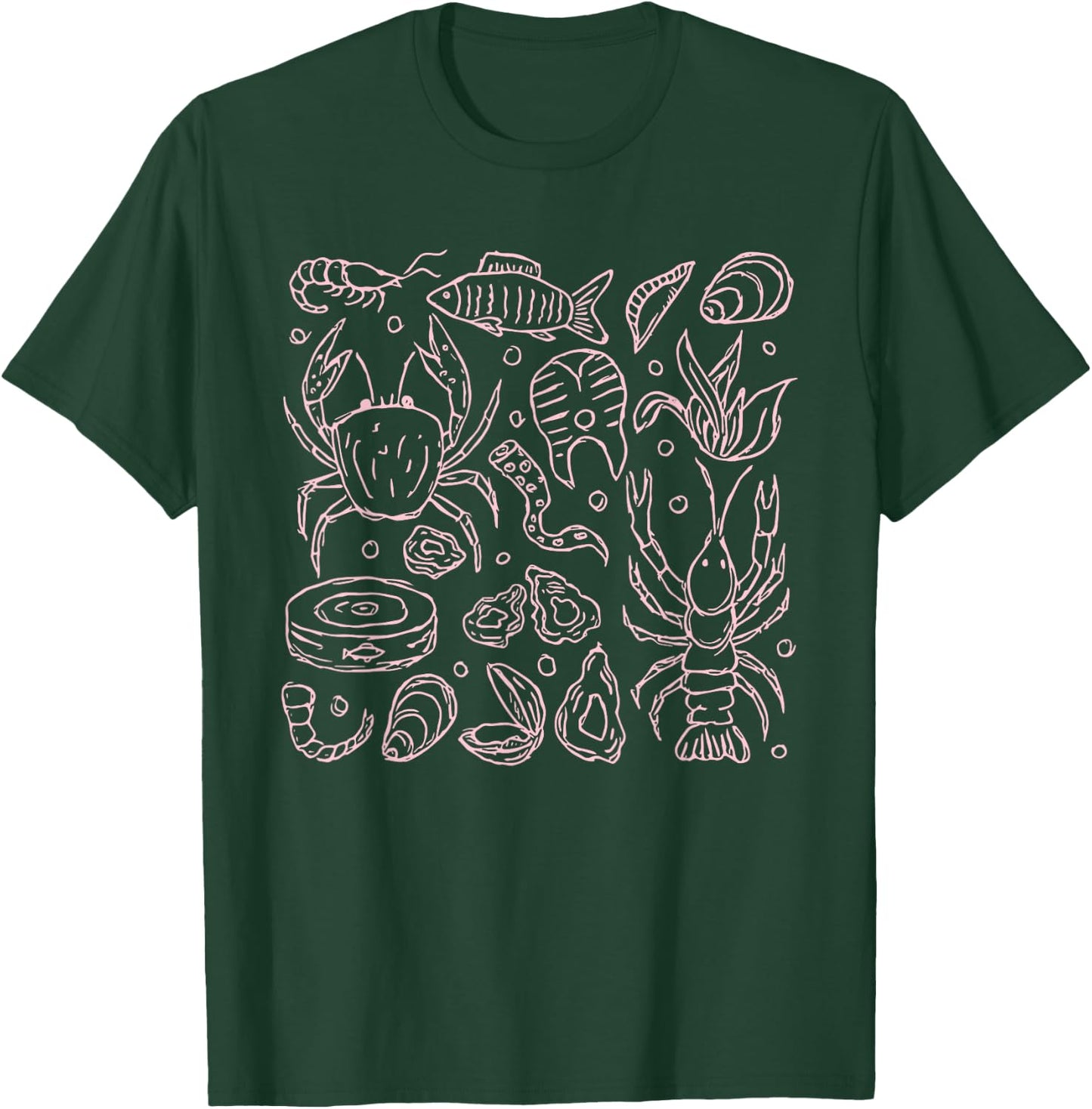 Italian summer Sardines tinned fish tomato girl food lover T-Shirt - T-Shirt | Forest