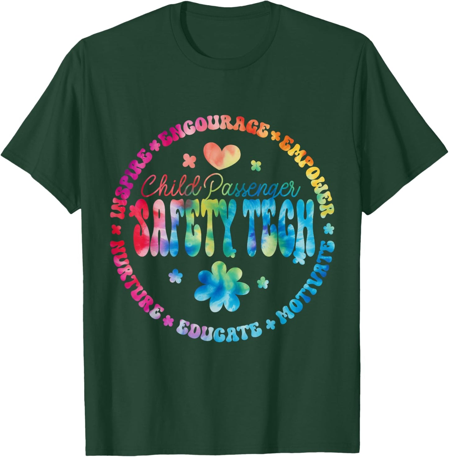 Child Passenger Safety Technician, Car Seat Safety CPST T-Shirt - T-Shirt | Forest