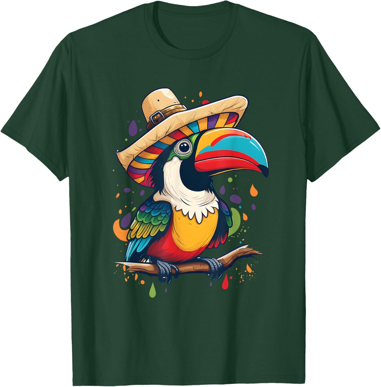 Cinco de Mayo Boys Mexican Sombrero Tucan T-Shirt - T-Shirt | Forest