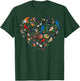 Birds lover heart Bird Watching men women kid T-Shirt - T-Shirt | Forest