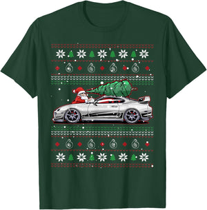 MK5 MK3 MK4 jzx100 Christmas Cars T-Shirt - T-Shirt | Forest