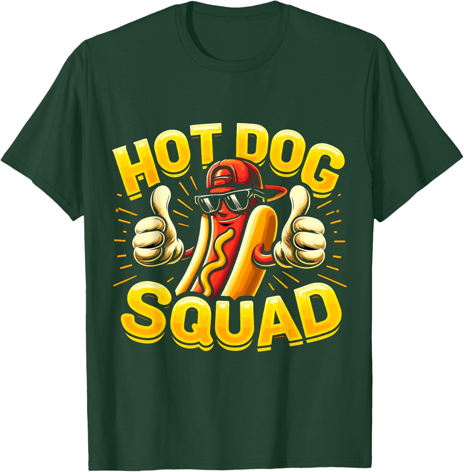 Hot Dog Squad Food Hotdog lover T-Shirt - T-Shirt | Forest