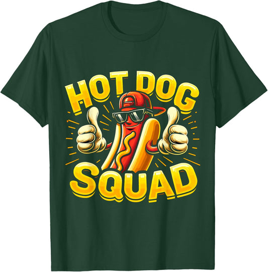 Hot Dog Squad Food Hotdog lover T-Shirt - T-Shirt | Forest