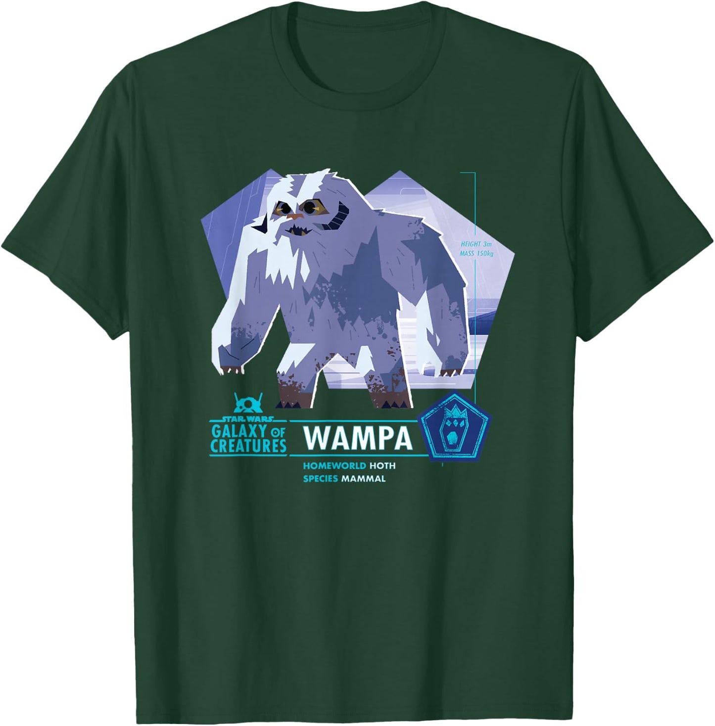 Star Wars Galaxy of Creatures Wampa Mammal T-Shirt - T-Shirt | Forest