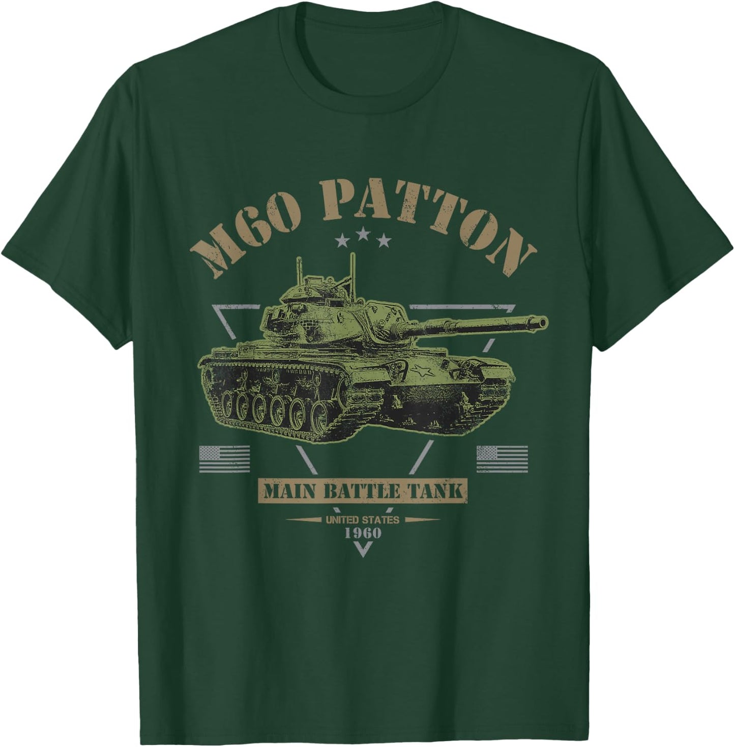M60 Patton Tank T-Shirt - T-Shirt | Forest