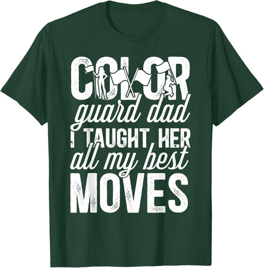 Guard Dad Funny Color Guard Father Color Guard Dad T-Shirt - T-Shirt | Forest