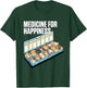 Medicine for Happiness Cute Cat Lovers Design Women Kids T-Shirt - T-Shirt | Forest