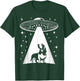 Basset Hound Mom Dad Dog - Funny Alien UFO T-Shirt - T-Shirt | Forest